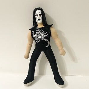 Vintage 1999 WCW Sting 12” Inch Vinyl Plastic Plush Doll WWF WWE NWO
